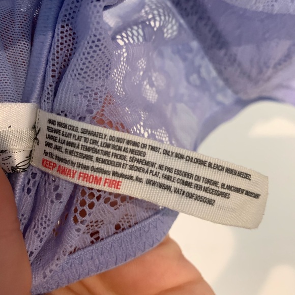 Free People Powder Blue Lingerie Lace  Bra Top - Picture 6 of 8